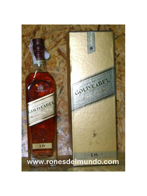 WHISKY JHONNIE WAKER GOLD LABEL 18 AÑOS 